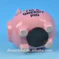 Ceramic greedy pig money boxes whole sale